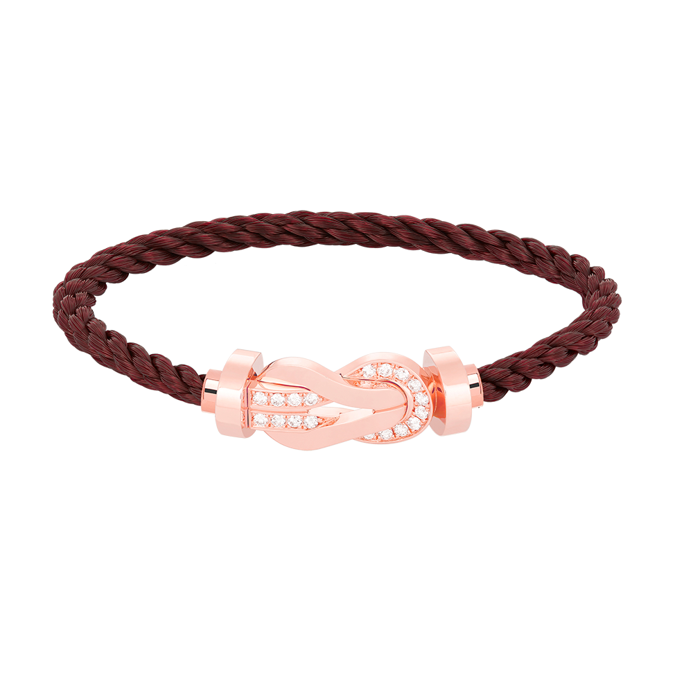 [Stellar Jewelry]CHANCE LARGE 8 FIGURE BUCKLE HALF DIAMOND BRACELET ROSE GOLD