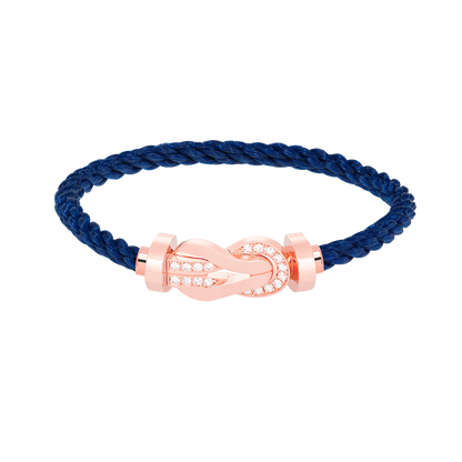 [Stellar Jewelry]CHANCE LARGE 8 FIGURE BUCKLE HALF DIAMOND BRACELET ROSE GOLD