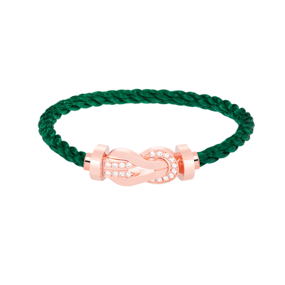 [Stellar Jewelry]CHANCE LARGE 8 FIGURE BUCKLE HALF DIAMOND BRACELET ROSE GOLD