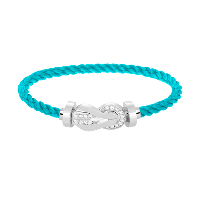 [Stellar Jewelry]CHANCE LARGE 8 FIGURE BUCKLE HALF DIAMOND BRACELET SILVER
