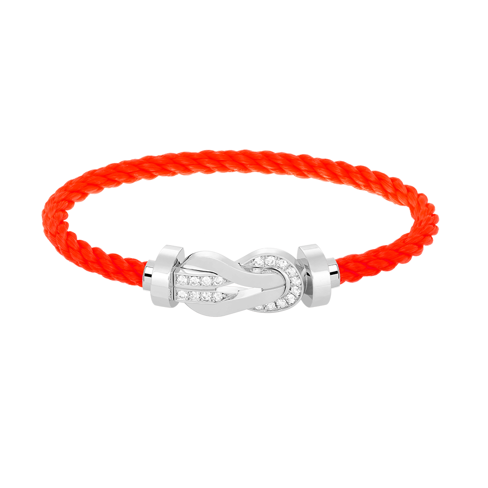 [Stellar Jewelry]CHANCE LARGE 8 FIGURE BUCKLE HALF DIAMOND BRACELET SILVER
