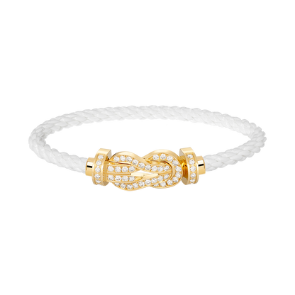 [Stellar Jewelry]CHANCE LARGE 8 FIGURE BUCKLE FULLDIAMOND BRACELET GOLD