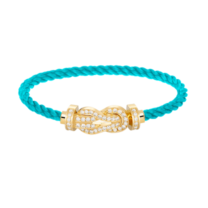[Stellar Jewelry]CHANCE LARGE 8 FIGURE BUCKLE FULLDIAMOND BRACELET GOLD