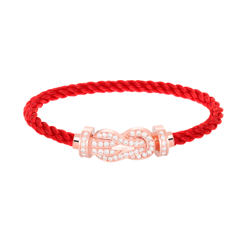 [Stellar Jewelry]CHANCE LARGE 8 FIGURE BUCKLE FULL DIAMOND BRACELET ROSE GOLD