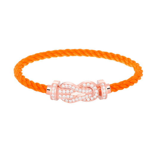 [Stellar Jewelry]CHANCE LARGE 8 FIGURE BUCKLE FULL DIAMOND BRACELET ROSE GOLD