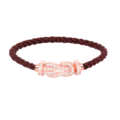[Stellar Jewelry]CHANCE LARGE 8 FIGURE BUCKLE FULL DIAMOND BRACELET ROSE GOLD