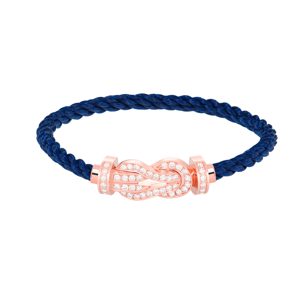 [Stellar Jewelry]CHANCE LARGE 8 FIGURE BUCKLE FULL DIAMOND BRACELET ROSE GOLD
