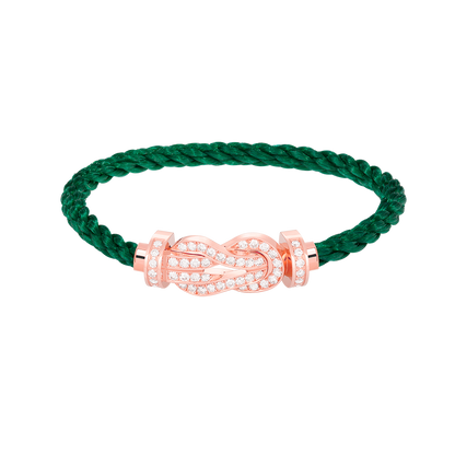 [Stellar Jewelry]CHANCE LARGE 8 FIGURE BUCKLE FULL DIAMOND BRACELET ROSE GOLD