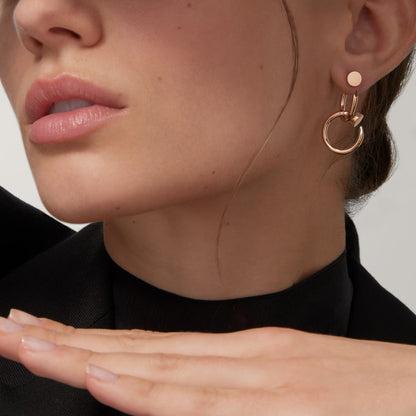 [Stellar Jewelry]JUSTE NO DIAMOND DOUBLE EARRINGS