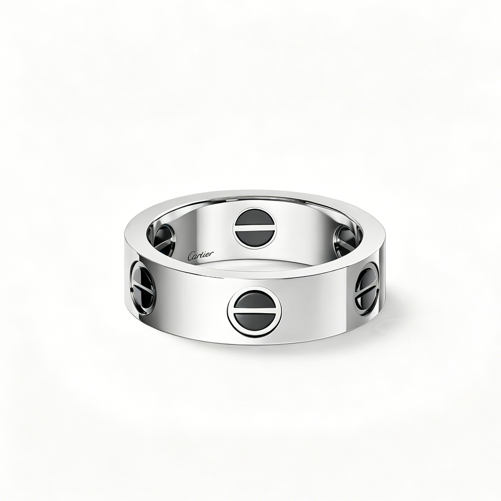 [Stellar Jewelry]LOVE RING 5.5MM NO DIAMONDS  CERAMIC