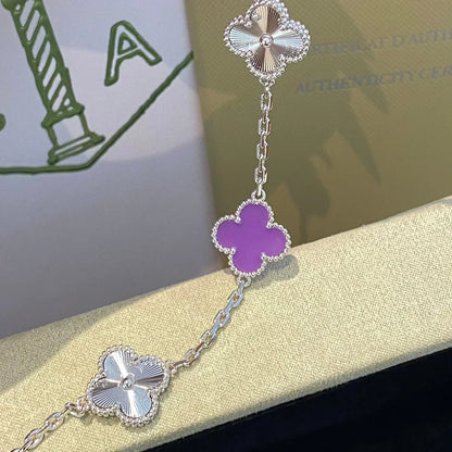 [Stellar Jewelry] CLOVER 5 MOTIF VIOLET BRACELET COLLECTION