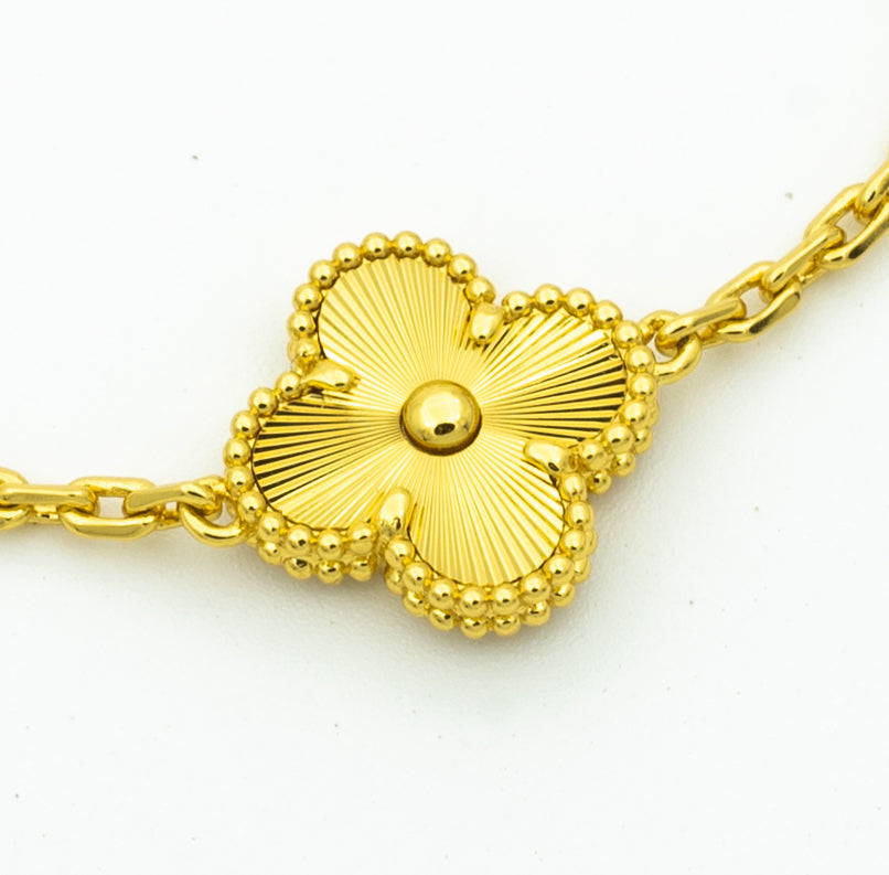 [Stellar Jewelry] CLOVER 5 MOTIF LASER BRACELET COLLECTION