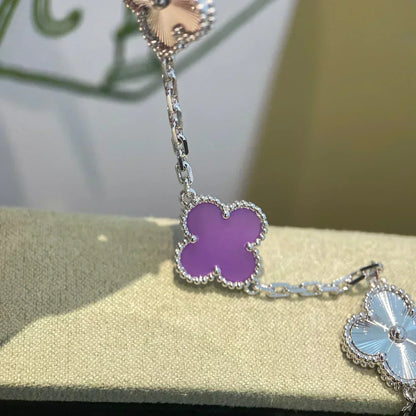[Stellar Jewelry] CLOVER 5 MOTIF VIOLET BRACELET COLLECTION