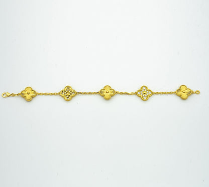 [Stellar Jewelry] CLOVER 5 MOTIF LASER BRACELET COLLECTION
