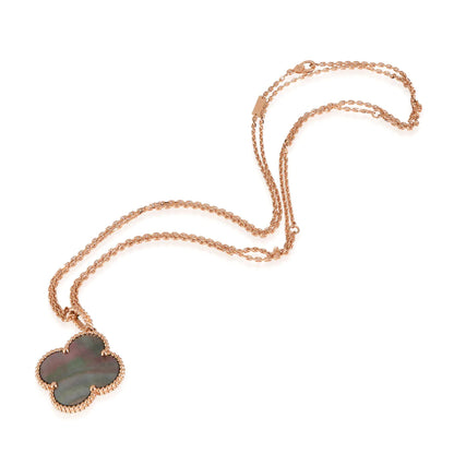 [Stellar Jewelry]CLOVER 25MM GOLD DARK MOP BIG CLOVER NECKLACE