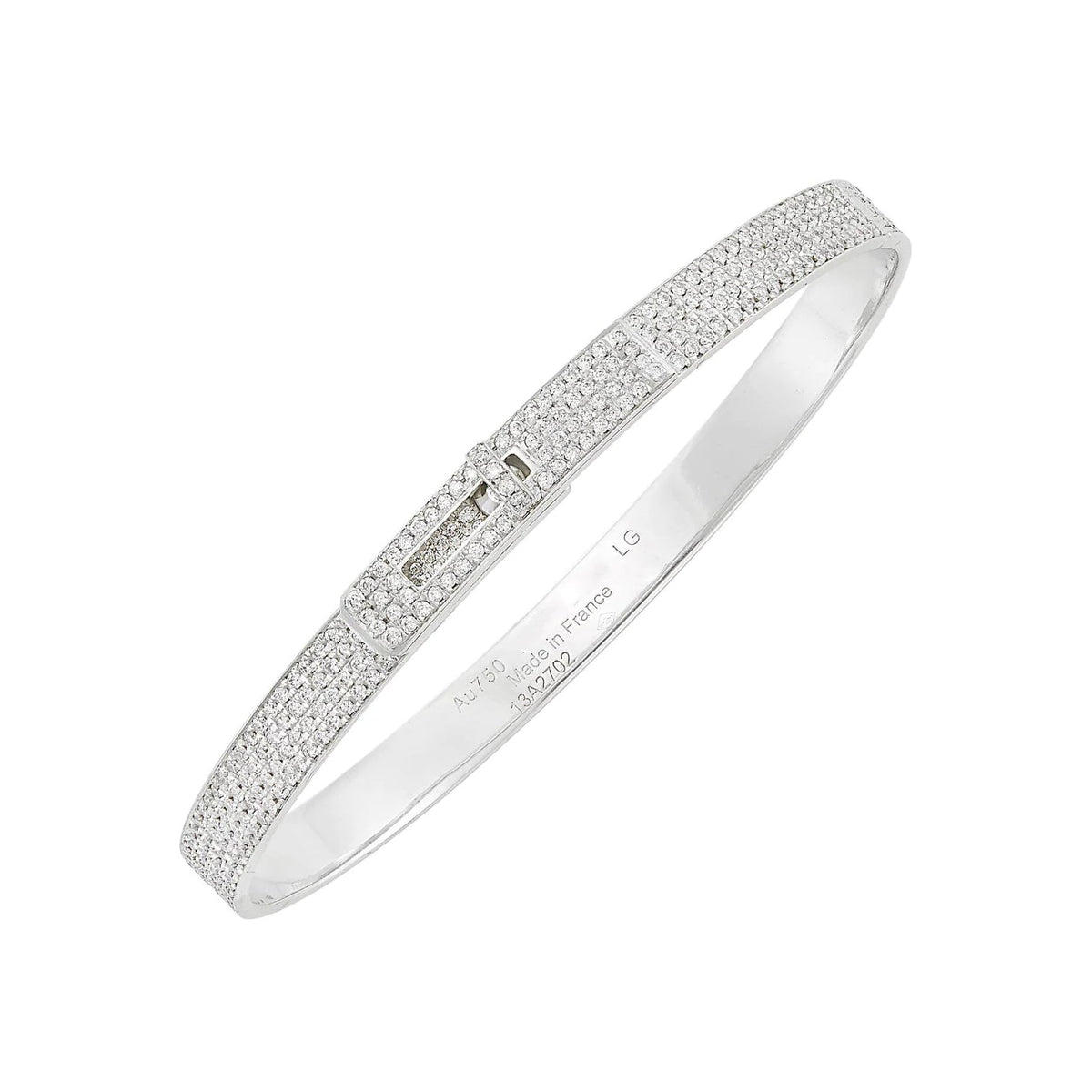 [Stellar Jewelry]HM KELLY BRACELET IN SILVER AND FULL PAVE DIAMOND