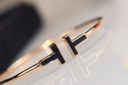 [Stellar jewels]T BRACELET 1.8MM ONYX PINK GOLD