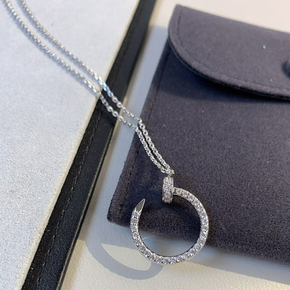 [Stellar Jewelry]JUSTE NECKLACE SILVER DIAMONDS
