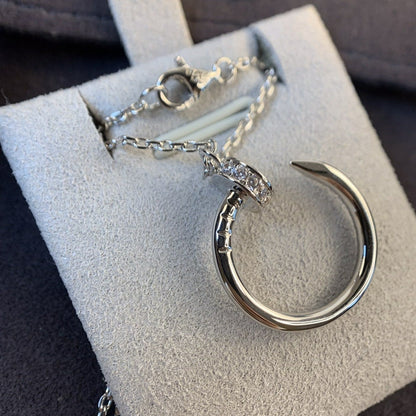 [Stellar Jewelry]JUSTE NECKLACE SILVER DIAMONDS