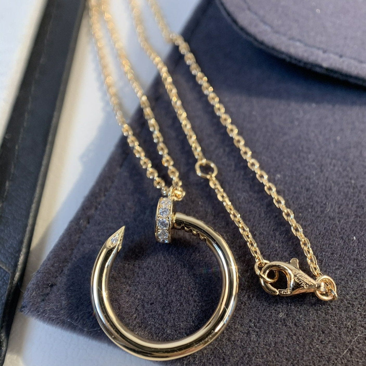 [Stellar Jewelry]JUSTE NECKLACE PINK GOLD