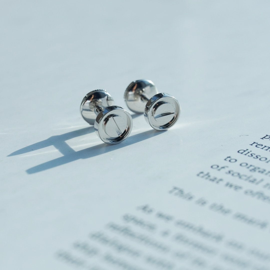 [Stellar Jewelry]LOVE EARRINGS SILVER 10MM