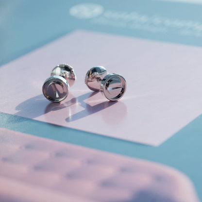 [Stellar Jewelry]LOVE EARRINGS SILVER 10MM