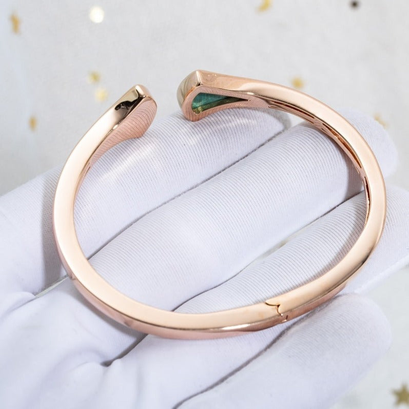 [Stellar Jewelry]DREAM BRACELET OPEN MALACHITE PINK GOLD