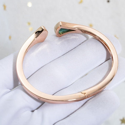 [Stellar Jewelry]DREAM BRACELET OPEN MALACHITE PINK GOLD