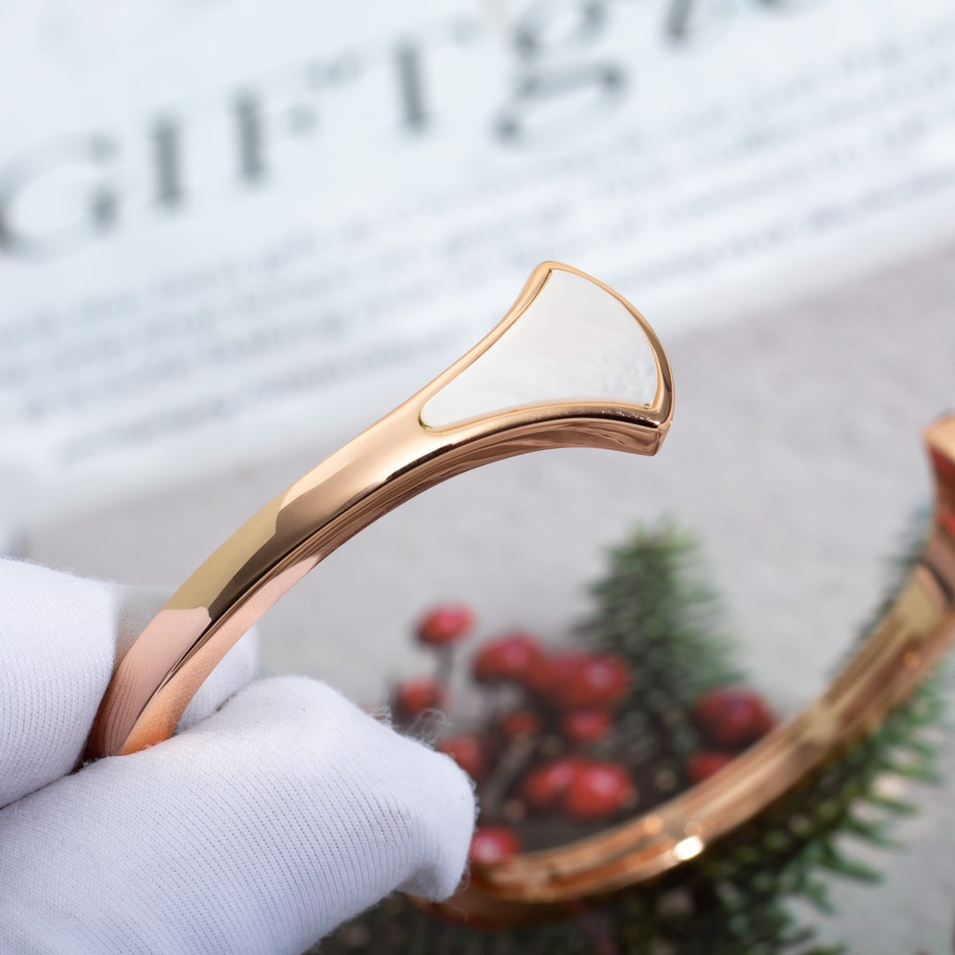[Stellar Jewelry]DREAM BRACELET OPEN PINK GOLD MOP DIAMOND