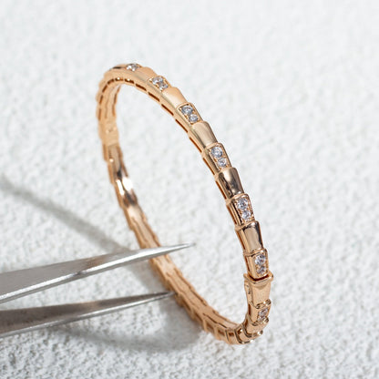 [Stellar Jewelry]SERPENTI SMALL BRACELET PINK GOLD DIAMOND