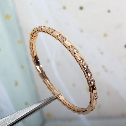 [Stellar Jewelry]SERPENTI SMALL BRACELET PINK GOLD DIAMOND
