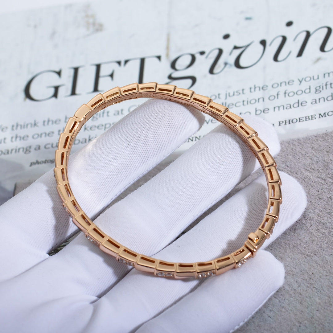 [Stellar Jewelry]SERPENTI BRACELET PINK GOLD DIAMOND