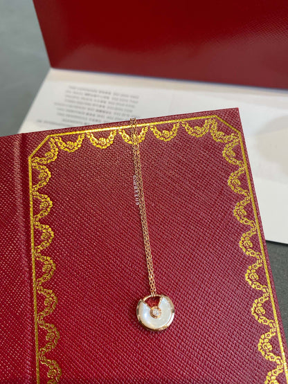 [Stellar Jewelry]AMULETTE ROSE GOLD MOP NECKLACE