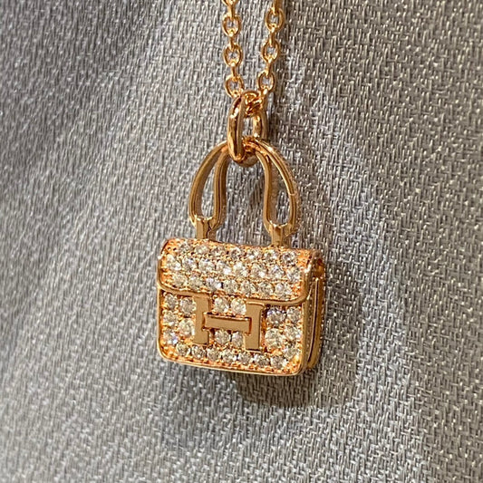 [Stellar Jewelry]CONSTANCE PEDANT DIAMOND NECKLACE