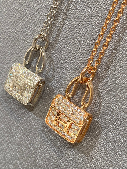 [Stellar Jewelry]CONSTANCE PEDANT DIAMOND NECKLACE