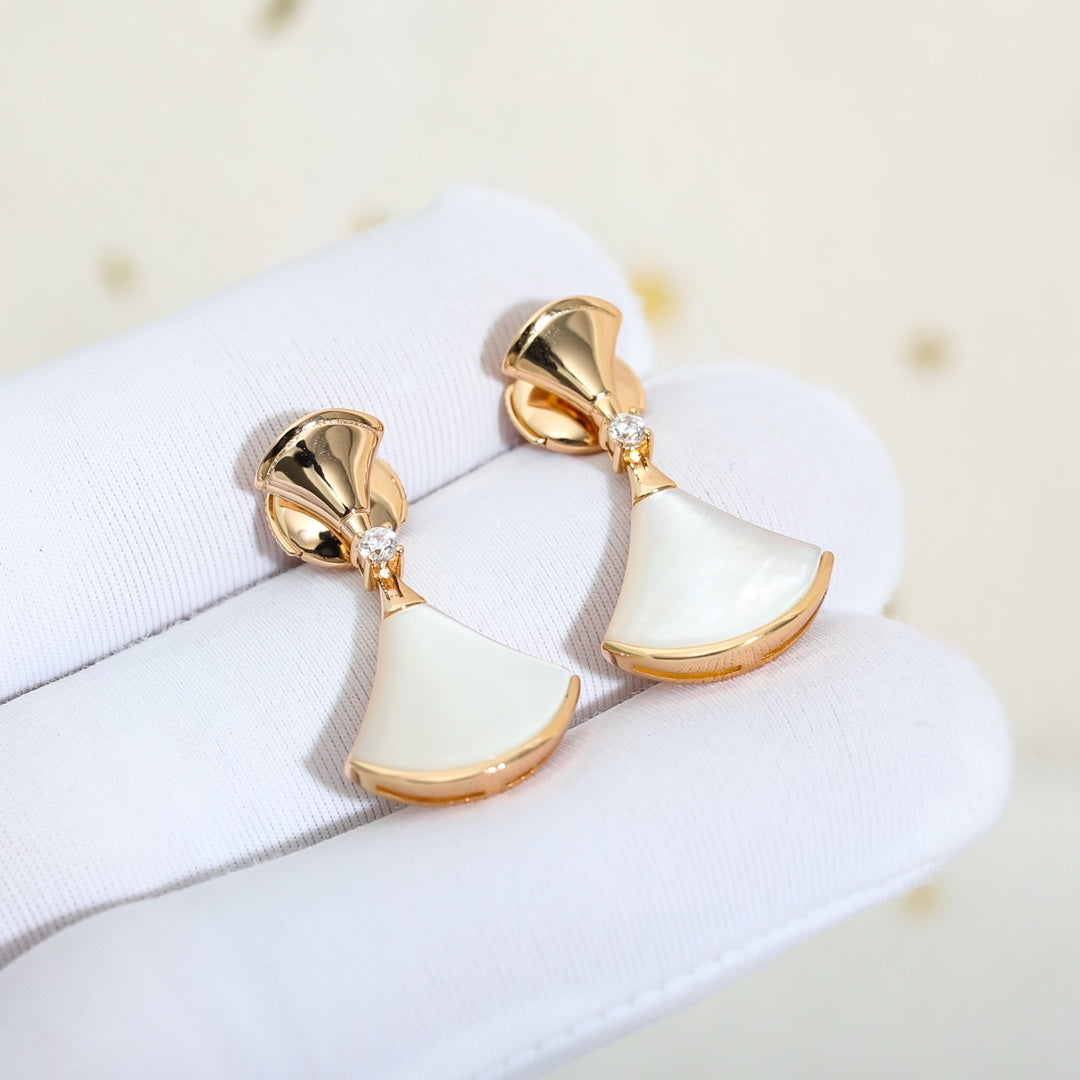 [Stellar Jewelry]DREAM MOP PINK GOLD EARRINGS