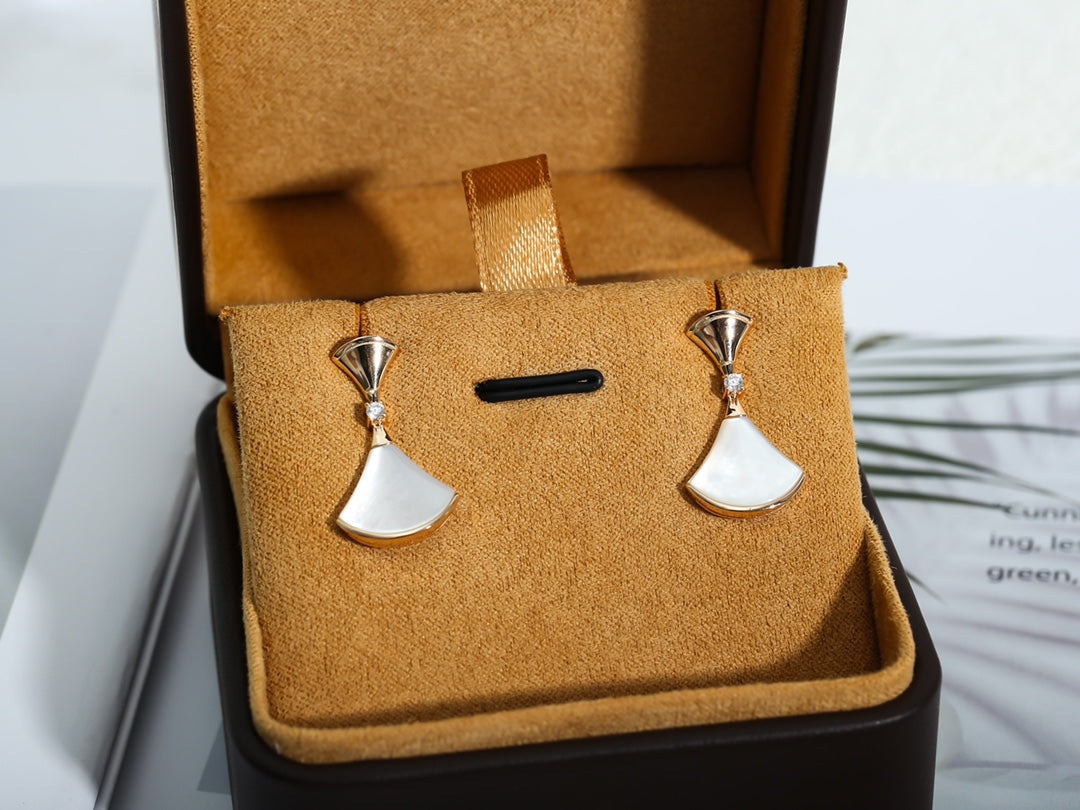 [Stellar Jewelry]DREAM MOP PINK GOLD EARRINGS