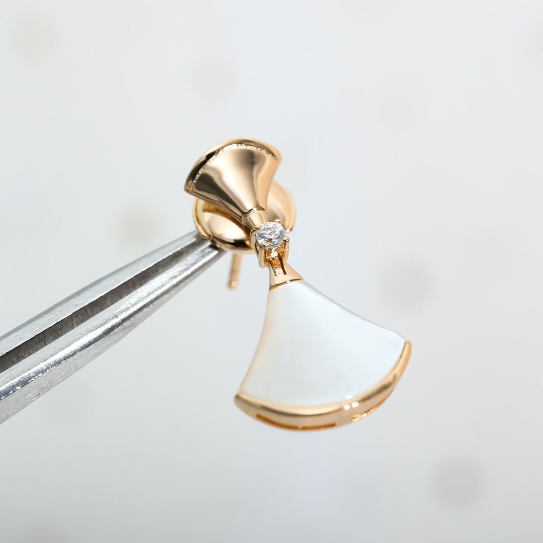 [Stellar Jewelry]DREAM MOP PINK GOLD EARRINGS