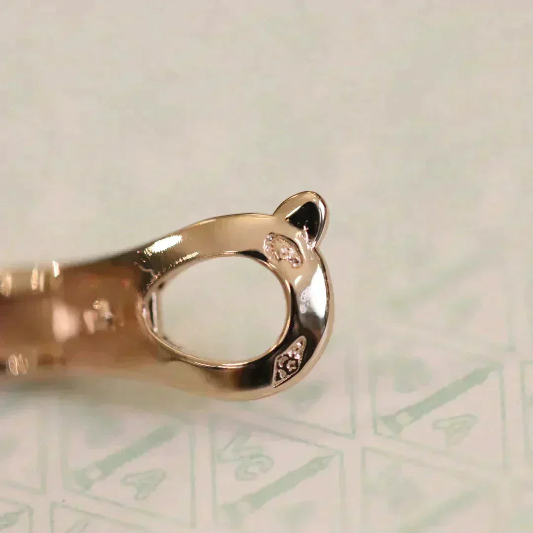 [Stellar Jewelry]CLOVER MEDIUM 1 MOTIFS FUll DIAMOND EARRINGS