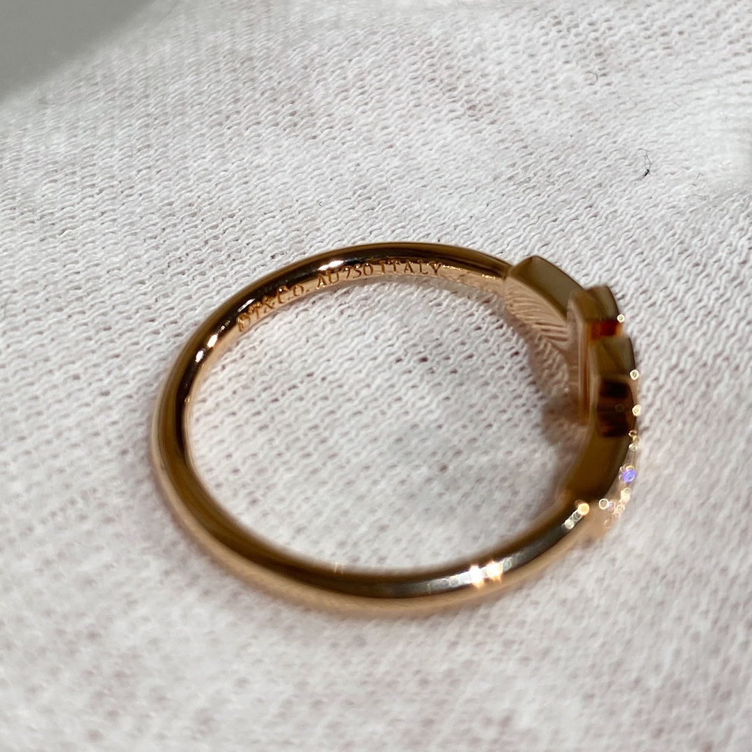 [Stellar jewels] WIRE RING DIAMOND PINK GOLD
