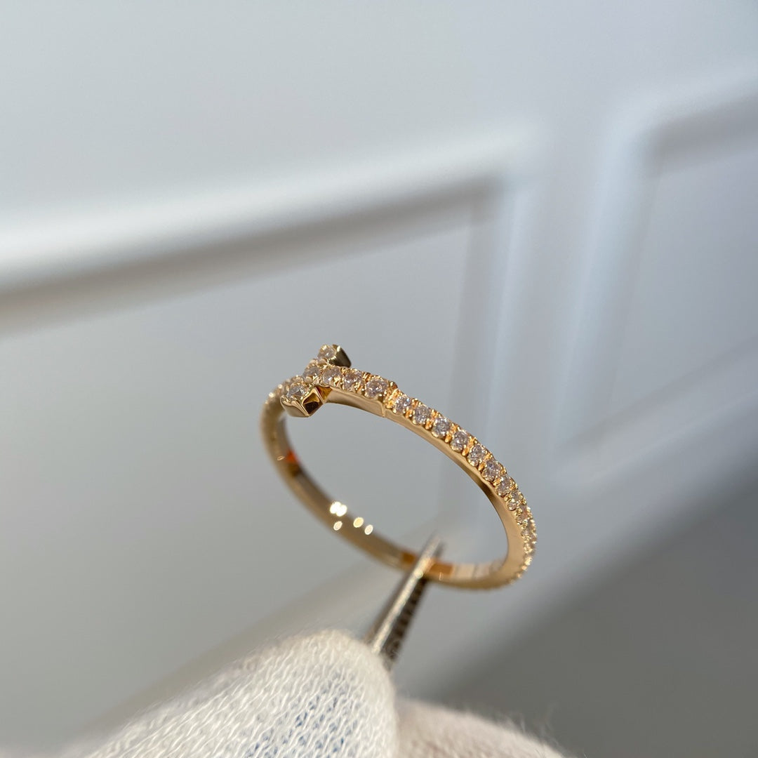 [Stellar jewels]T RING DIAMOND PINK GOLD