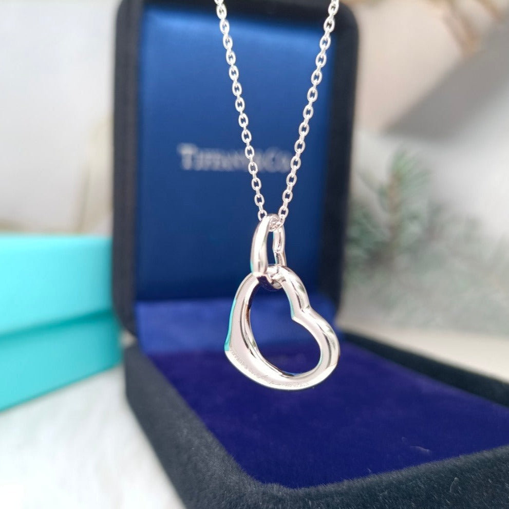 [Stellar jewels]DOUBLE HEART SILVER NECKLACE