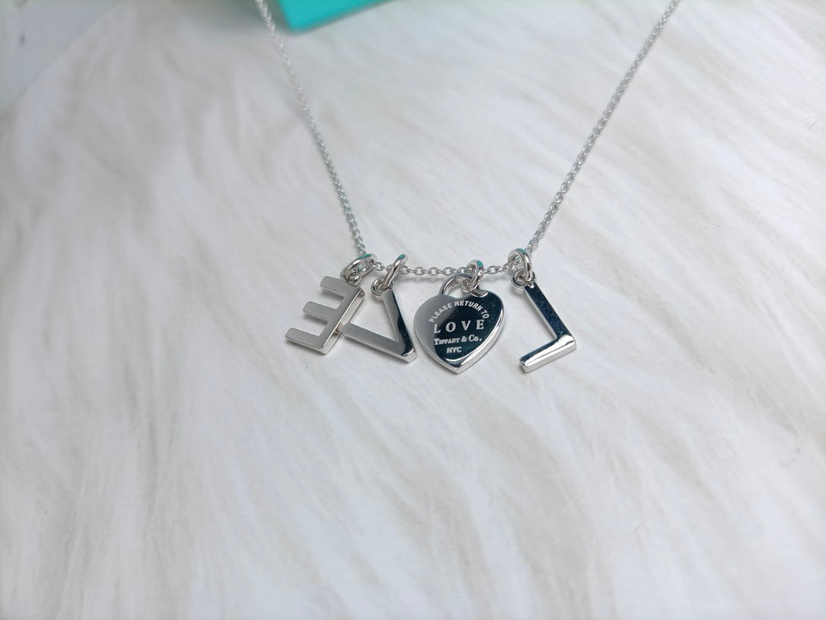 [Stellar jewels]LOVE TEXT PEDANT NECKLACE