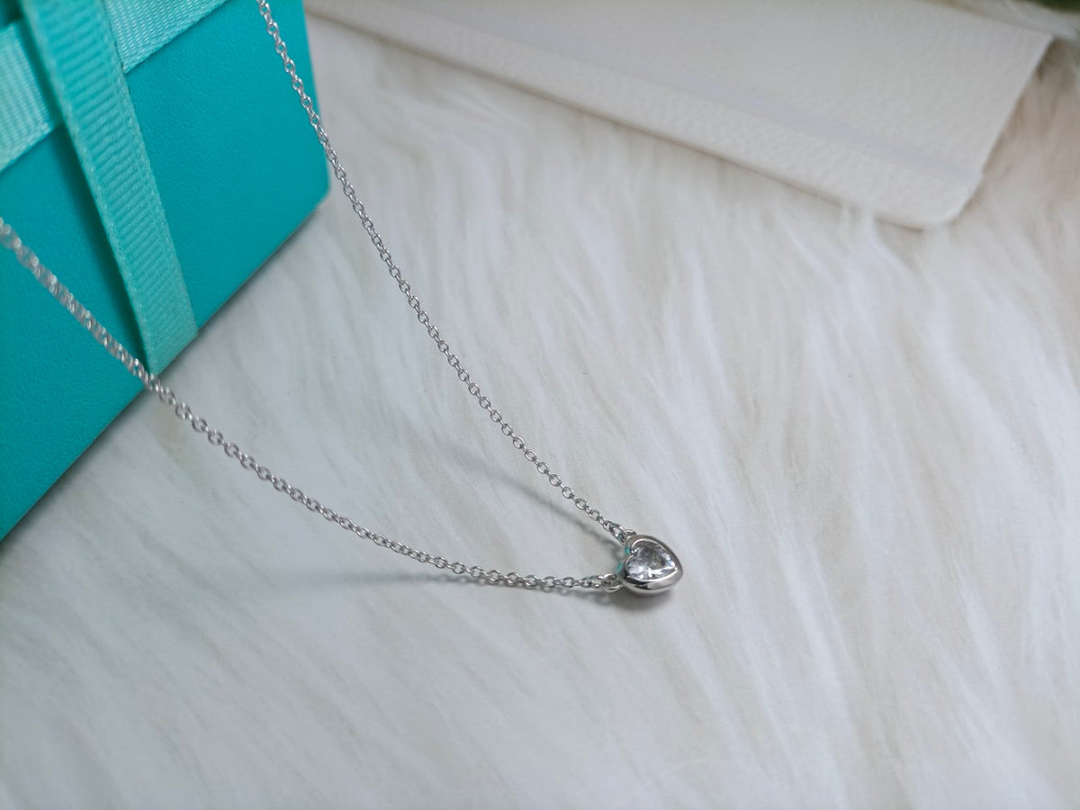 [Stellar jewels]HEART BIG DIAMOND NECKLACE