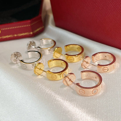 [Stellar Jewelry]LOVE EARRINGS 5.7MM 2 DIAMONDS