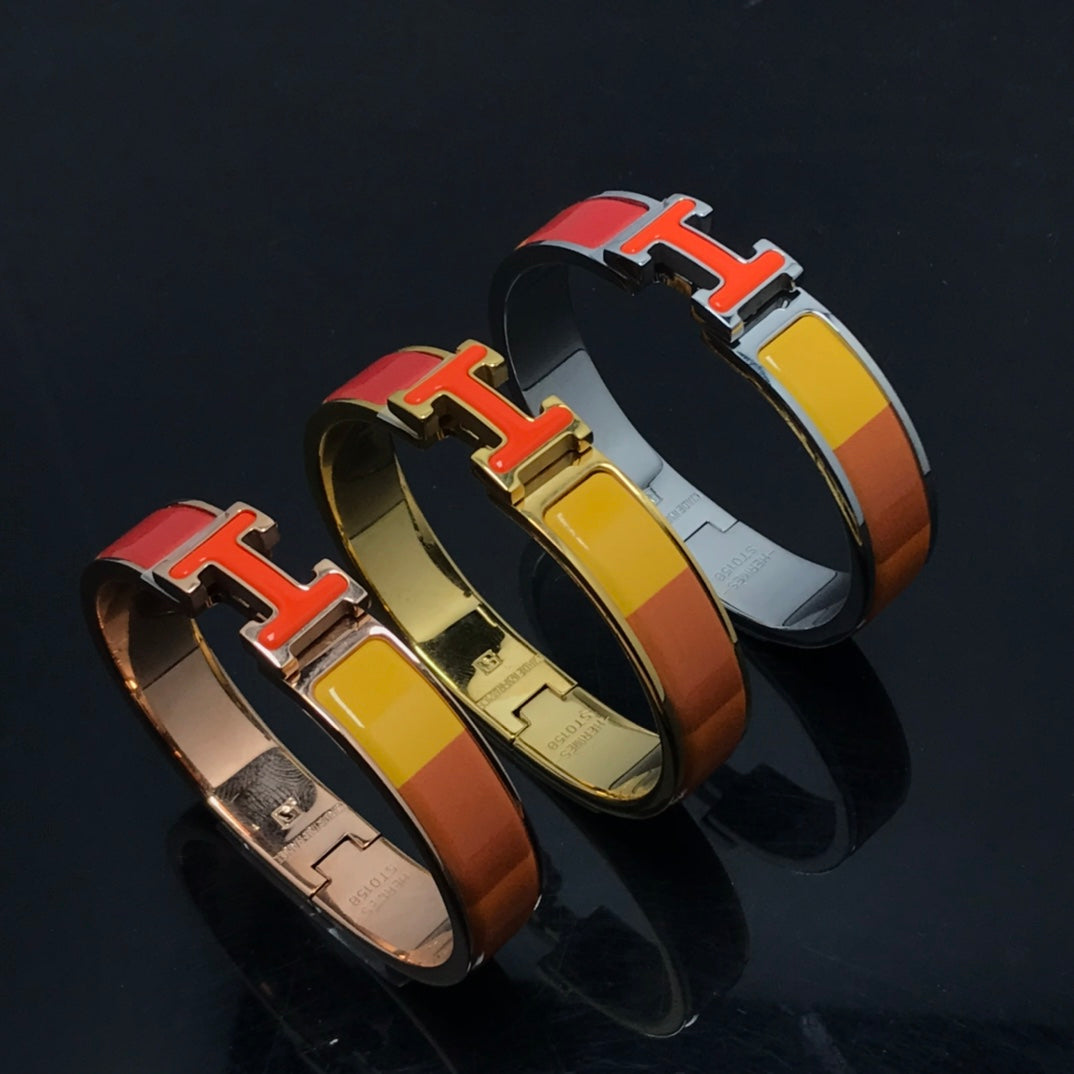 [Stellar Jewelry]H BRACELET ORANGE RAINBOW CERAMIC