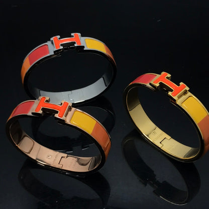 [Stellar Jewelry]H BRACELET ORANGE RAINBOW CERAMIC