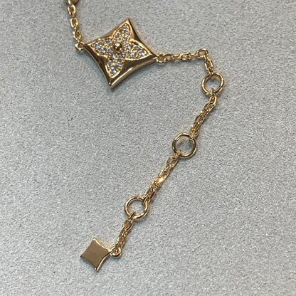 [Stellar Jewelry]STAR AND SUN 4 MOTIFS GOLD DIAMONDS BRACELET
