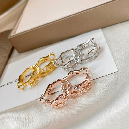 [Stellar Jewelry]SERPENTI EARRINGS DIAMOND