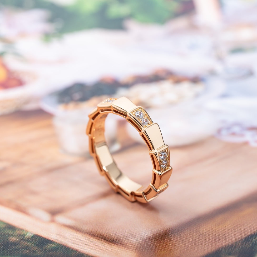 [Stellar Jewelry]SERPENTI RING PINK GOLD  3MM